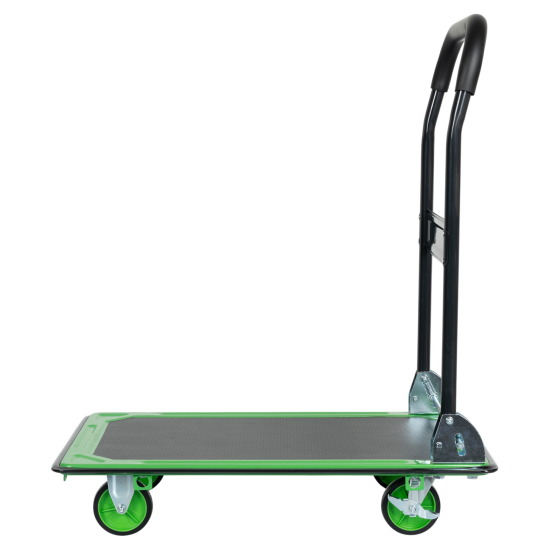 Тележка платформенная с ручкой стальная ТОП500 грузоподъемность 150 кг
