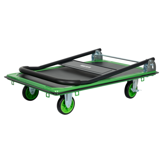 Тележка платформенная с ручкой стальная ТОП500 грузоподъемность 300 кг