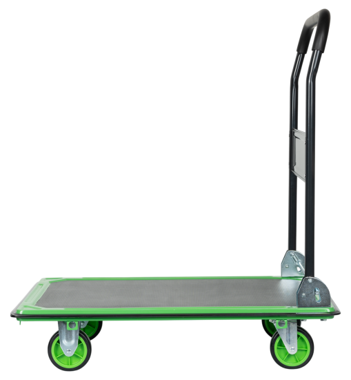 Тележка платформенная с ручкой стальная ТОП500 грузоподъемность 300 кг