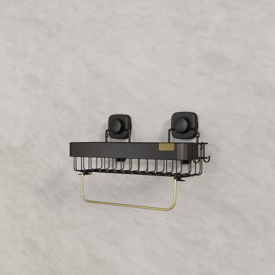 Полка для душа Iddis Soul LM004WC1Bi44 1 ярус цвет черный