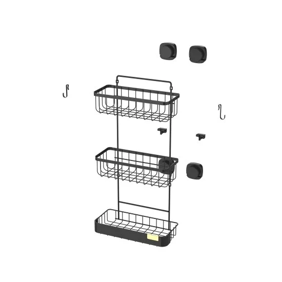 Полка для душа Iddis Soul LM006WC3Bi44 3 яруса цвет черный