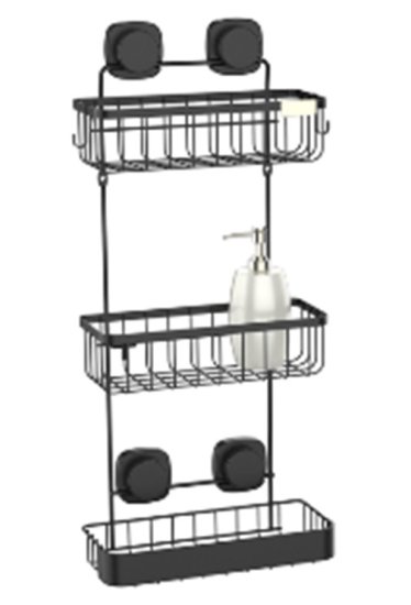 Полка для душа Iddis Soul LM006WC3Bi44 3 яруса цвет черный