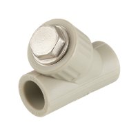 Фильтр полипропиленовый Valfex косой 20 мм В/В сетчатый серый (10141020Г)