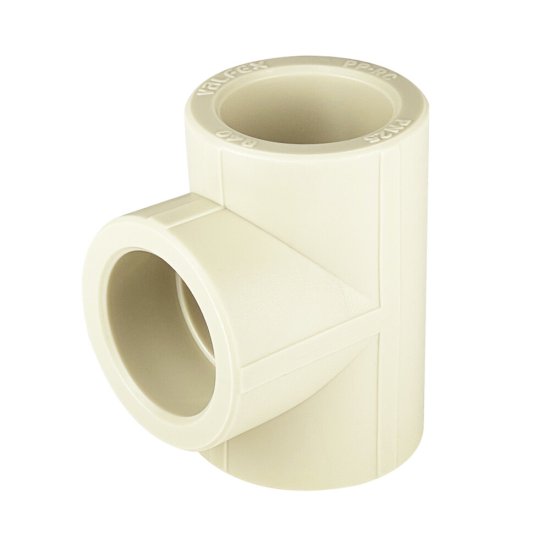 Тройник полипропиленовый Valfex 40 х 40 х 40 мм серый (10111040Г)