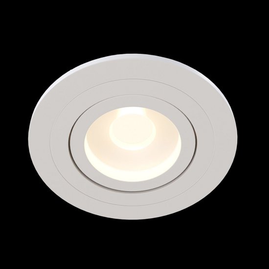 Спот потолочный встраиваемый Maytoni Atom GU10 50 Вт 5 кв.м белый IP20 (DL023-2-01W)