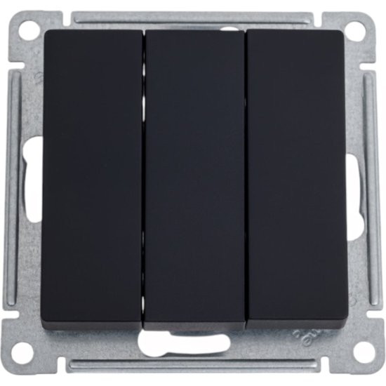 Трехклавишный выключатель Systeme Electric AtlasDesign
