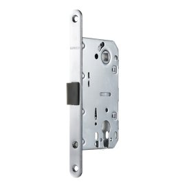 Замок врезной Fuaro PLASTP85C-50 CP для межкомнатной двери под цилиндр хром