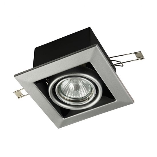 Светильник встраиваемый GU10 серебро 50 Вт IP20 Maytoni Metal Modern ДВО (DL008-2-01-S)