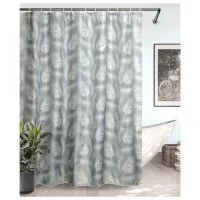 Штора для ванной Bath Plus Charme Red Floating Feather 180x180 см полиэстер цвет серый