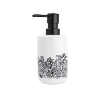 Дозатор для жидкого мыла Bath Plus Tropico W-CE2627AA-LD керамика цвет белый с черным рисунком