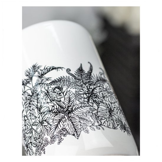 Дозатор для жидкого мыла Bath Plus Tropico W-CE2627AA-LD керамика цвет белый с черным рисунком