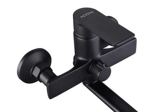 Смеситель для ванны Altini Shine 90531000-B однорычажный универсальный цвет черный матовый