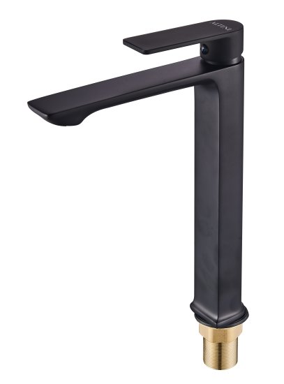 Смеситель для раковины Altini Shine 10531002-B однорычажный на столешницу цвет черный матовый