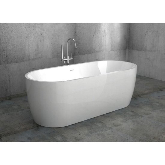 Ванна акриловая Abber 175,5х80 см отдельностоящая с ножками (AB9219)