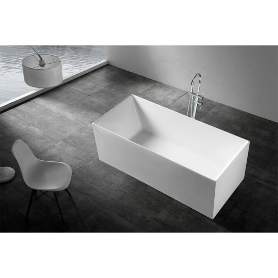 Ванна акриловая Abber 170х75 см отдельностоящая с ножками (AB9274-1.7)