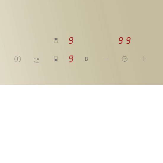 Варочная панель индукционная Lex EVI 320A IV 2 конфорки бежевая