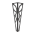 Ножка для мебели круглая 400x81x81 мм сталь черная