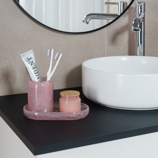 Поднос Verran Desire 11x19x2.4 см полирезин цвет розовый