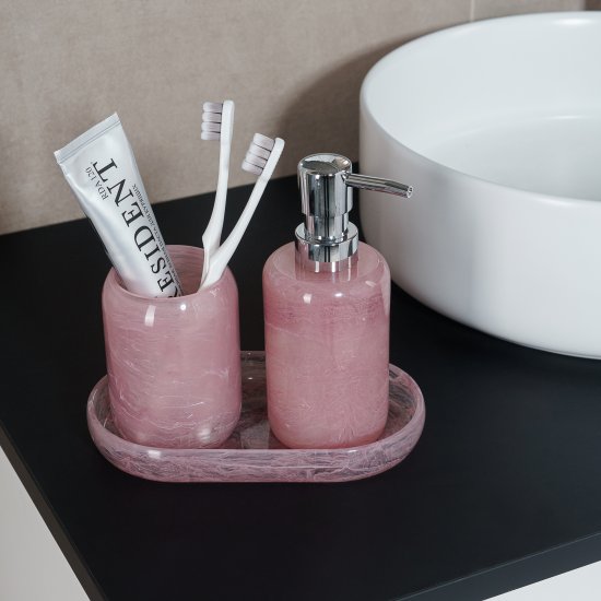 Поднос Verran Desire 11x19x2.4 см полирезин цвет розовый