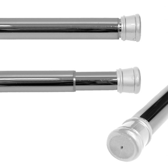 Карниз для ванной Bath Plus KK-009 телескопический 137-250 см цвет хром