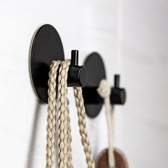 Крючок самоклеящийся Bath Plus KM022 металлический цвет черный 2 шт.