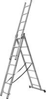 Лестница складная выдвижная алюминиевая DILWIS до 4.55 м 21 ступень максимальная нагрузка 150 кг
