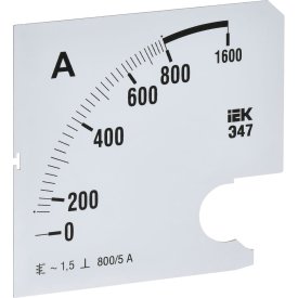 Сменная шкала к амперметру IEK э47