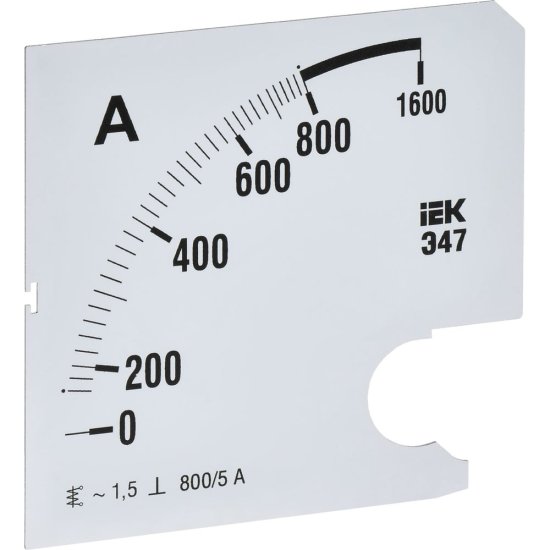 Сменная шкала к амперметру IEK э47