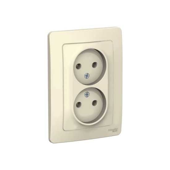 Двойная розетка Systeme Electric BLANCA