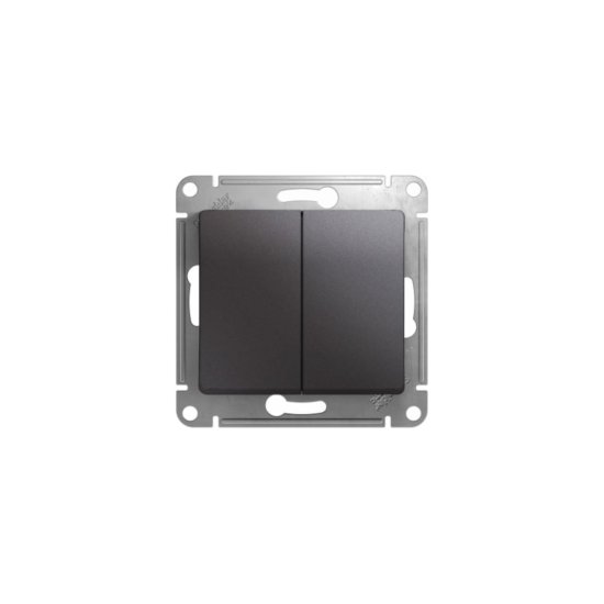 Двухклавишный переключатель Systeme Electric Glossa