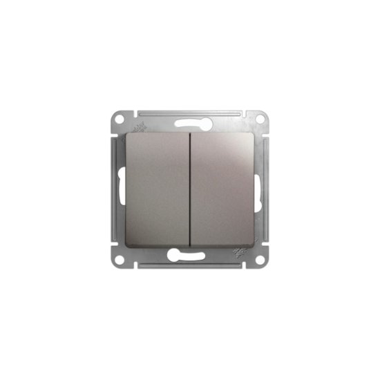 Двухклавишный переключатель Systeme Electric Glossa