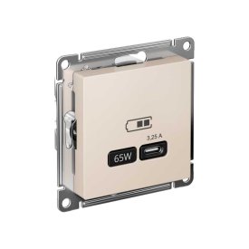 Розетка Systeme Electric USB ATLASDESIGN