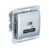 Розетка Systeme Electric USB GLOSSA