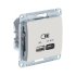 Розетка Systeme Electric USB GLOSSA