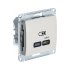 Розетка Systeme Electric Glossa