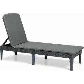 Шезлонг Keter Jaipur Sun lounger, with cushion графит