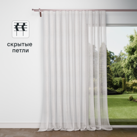 Тюль на ленте KREAFORTA Tamara 300x280 см цвет белый