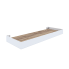 Комплект настенных полок 32x11x3.5/40x15x3.5 см со скрытым креплением металл цвет белый 2 шт.