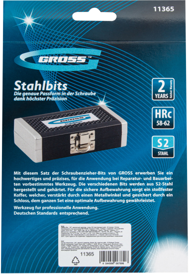 Отвертка с набором бит Gross 11365, 33 предмета