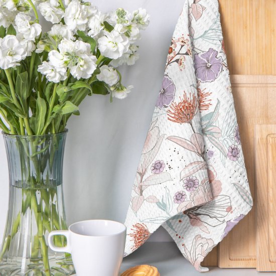 Полотенце вафельное кухонное Verossa Флорентини 40х70 см мультиколор