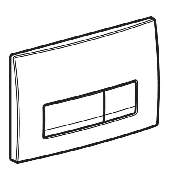 Клавиша смыва для инсталляций Geberit Delta 50 черная матовая (115.119.14.1)