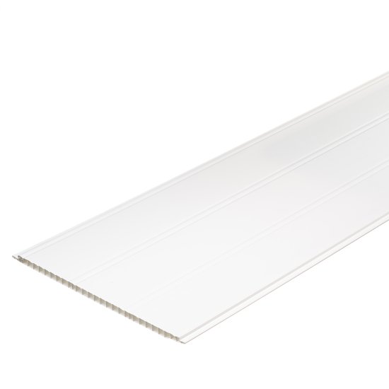 Панель ПВХ 250х3000х8 мм Stella бесшовная глянцевая white line 0,75 кв.м
