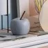 Декоративная фигура яблоко керамика 8x10 см цвет серый