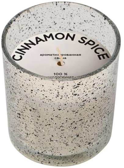 Свеча ароматическая Cinnamon Spice 8 см цвет разноцветный