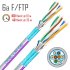 Интернет-кабель (витая пара) F/FTP CAT6a LAN 645 4х2х0,57 мм экранированный Cavel белый