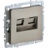 Двойная компьютерная розетка rj45 IEK Brite рк10-2-брш
