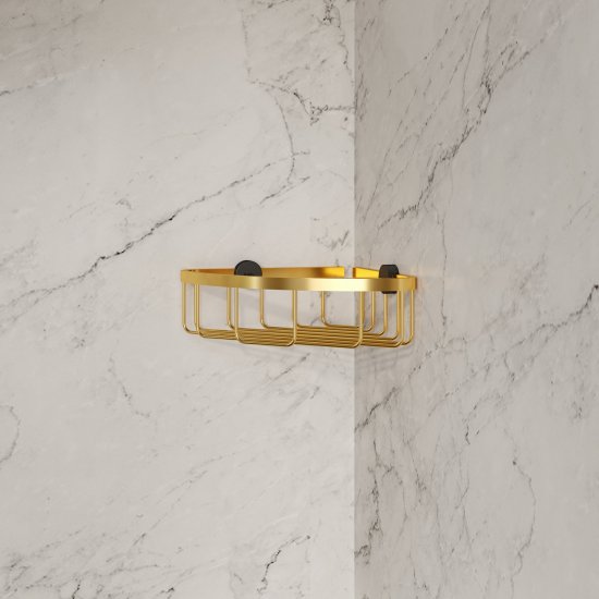 Полка для душа Iddis Art LMARTS00Zi44 угловая 1 ярус цвет золото