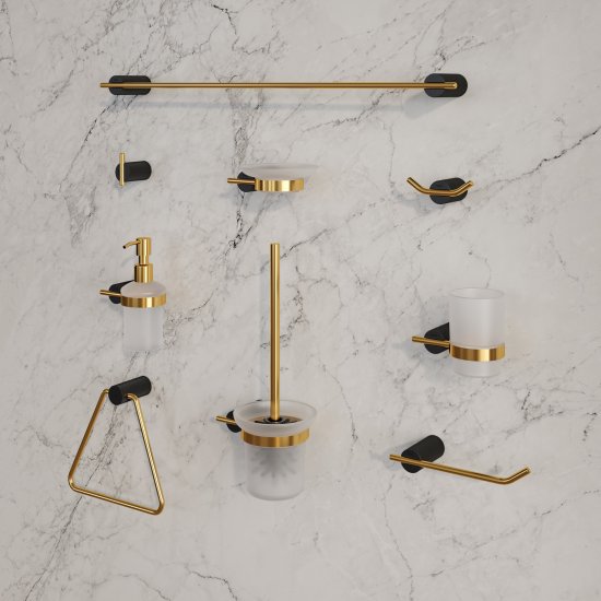 Полка для душа Iddis Art LMARTS00Zi44 угловая 1 ярус цвет золото