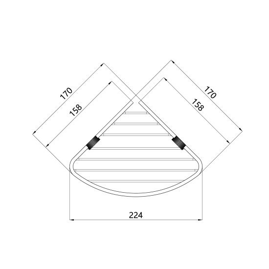 Полка для душа Iddis Art LMARTS00Zi44 угловая 1 ярус цвет золото
