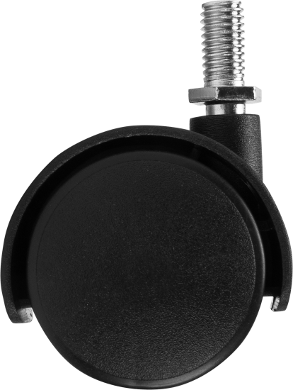 Колесо для мебели поворотное без тормоза с резьбой 40 мм максимальная нагрузка 30 кг